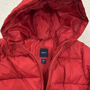 Gap Kids polyester puffer coat. Kids XXL (14-16). Modern red (burnt orange).